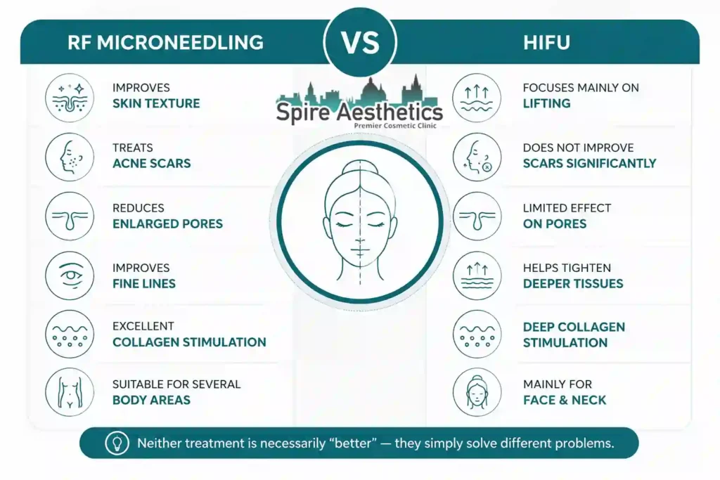 RF Microneedling vs HIFU: Which Treatment Gives Better Results Murrayfield?